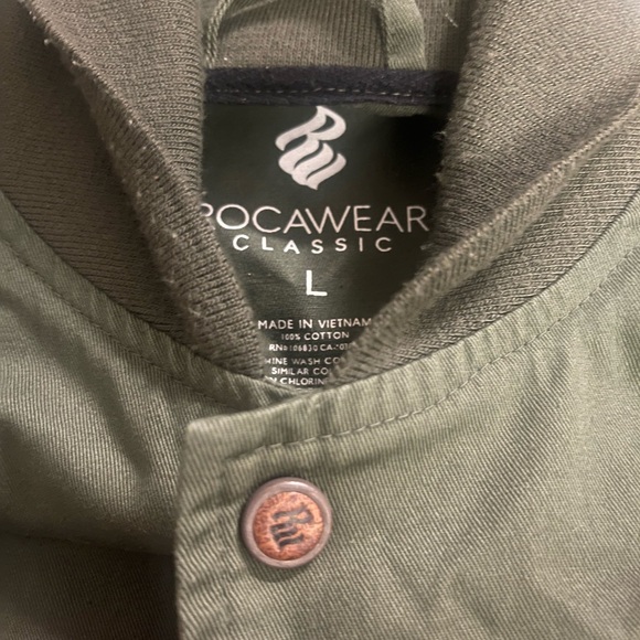 Rocawear Green and Camouflage Bomber Jacket - Picture 5 of 13